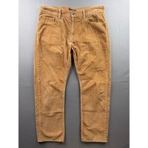 Banana Republic Pima Cotton Corduroy Pants Mens 35x30 Tan Straight Leg Trousers